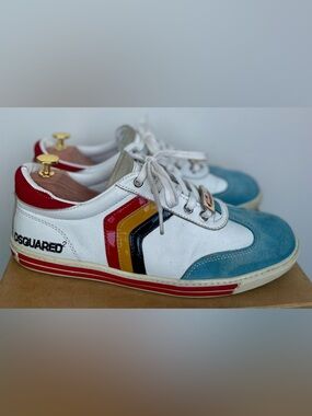 DSQUARED2 - Leather sneakers Size 10.5 US